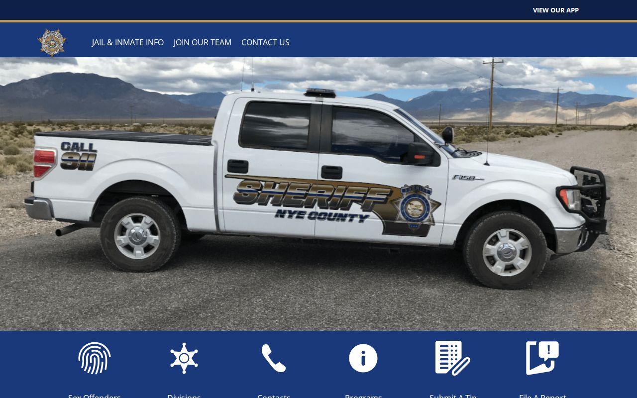 Nye County Sheriff Office recent arrest and jail information hub